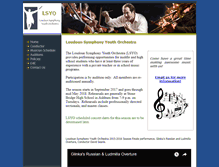 Tablet Screenshot of loudounsymphonyyouth.org